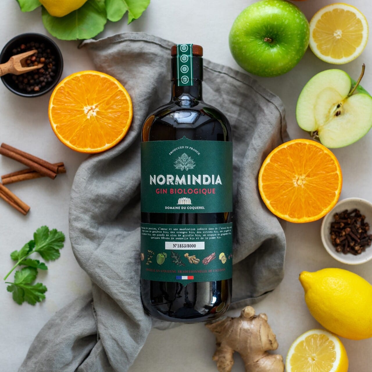 Normindia Bio : La déclinaison écoresponsable du gin phare du Domaine du Coquerel