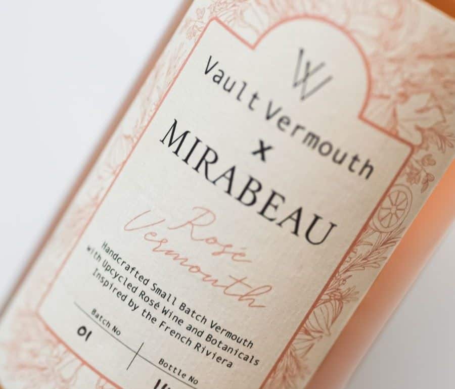 Mirabeau se décline en vermouth de vin rosé upcyclé avec Vault Vermouth