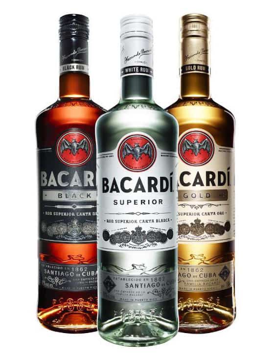 Bacardi Rum Bottles